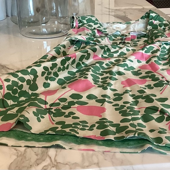 Pink and green floral dress from Anthropologie. - Picture 4 of 6